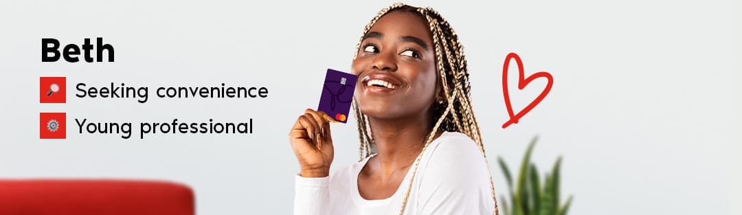 Meet Beth, a PC Money™ Account user seeking convenience as a young professional