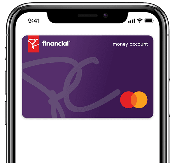 iPhone with Apple Pay screen