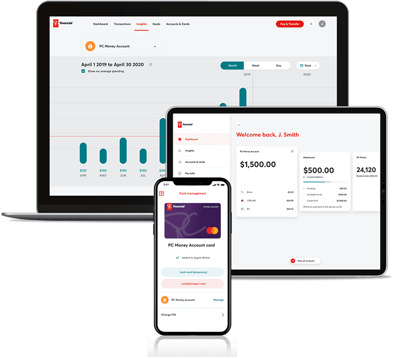 Variety of digital devices showing how to use the app