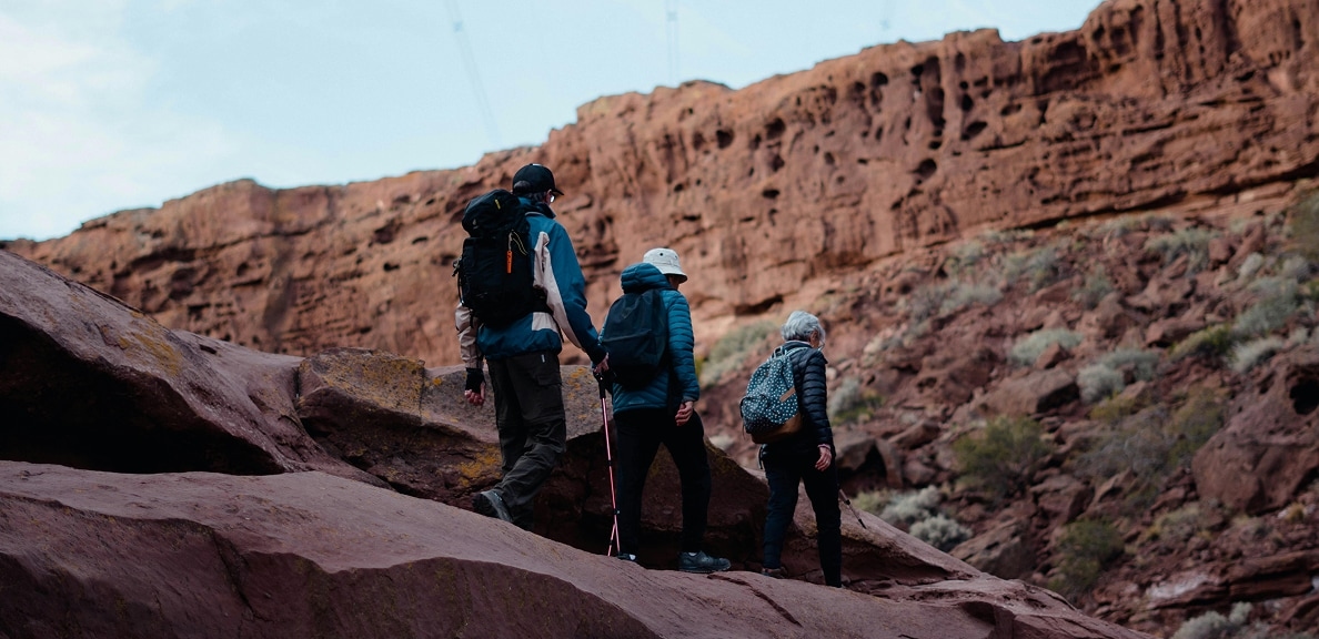 People hiking