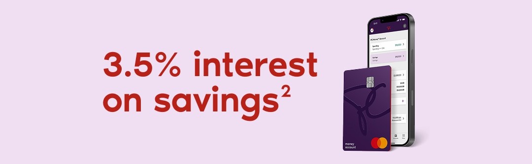 3.5% interest on savings